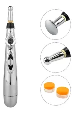 Lapiz Acupuntura Electronico Terapia 3 Cabezales + 2 Geles