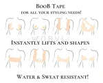 Cinta Levanta Busto Seno Boob Tape Adhesiva Push Up - Imagen 4