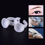 100 Anillos Pegante Pigmento Pestañas Microblading Copa Pequeña Pegante - Imagen 2