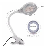 Lampara Led Lupa Con Gancho Y Soporte Flexible