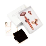 Masajeador Facial Cuarzo Rosa Rodillo Vibrador 3 En 1 - Imagen 4
