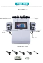 Multifuncional 6 En 1 Lipolisis Laser Vacum Rf Cavitacion - Imagen 3