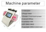 Multifuncional 6 En 1 Lipolisis Laser Vacum Rf Cavitacion - Imagen 4