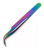 Pinza Curva Colores Tornasol Pestañas Pelo A Pelo
