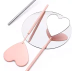 Espejo De Pestañas En Forma De Corazón De Acero Inoxidable - Imagen 4