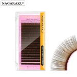 Pestañas Brown (Cafe) Nagaraku 0.15-D - Imagen 3