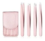 Set de 4 pinzas + estuche para depilacion / Color disponible - Imagen 3
