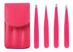 Set de 4 pinzas + estuche para depilacion / Color disponible - Imagen 5