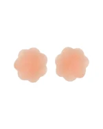 Cubre Pezon 1 Par Adhesivo Silicona Reutilizable Mod Flor - Imagen 2