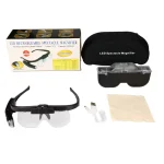 Gafas negra luz led recargables / lupa de mantenimiento tipo gafas de carga Led