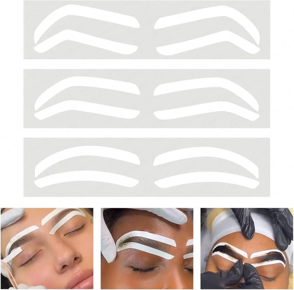 STICKER DISEÑO CEJAS AEROGRAFRO BOLSA X 5 PARES - Imagen 2