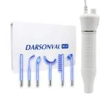 Alta frecuencia portatil facial y corporal 6 electrodos