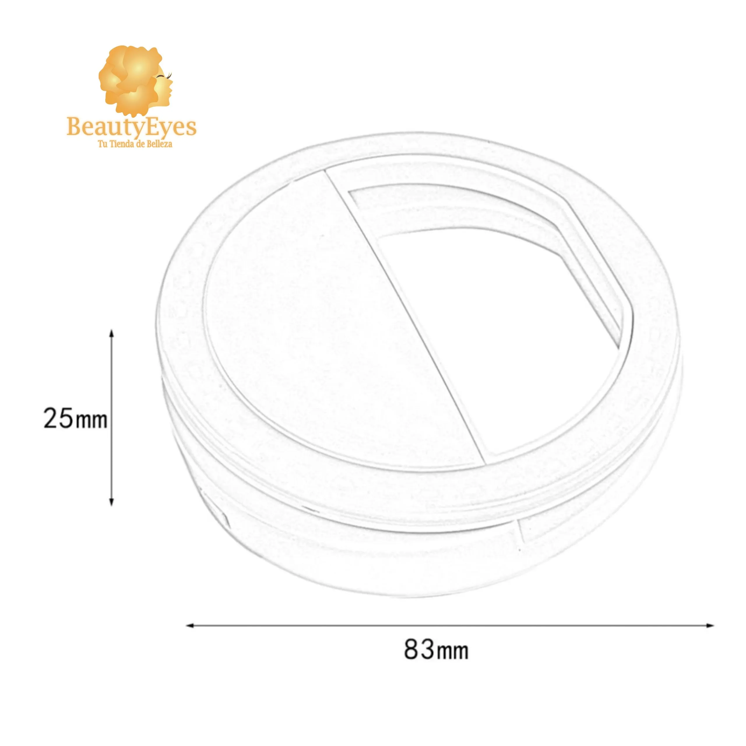 Aro Luz Led Selfie Celular Negro - Imagen 7