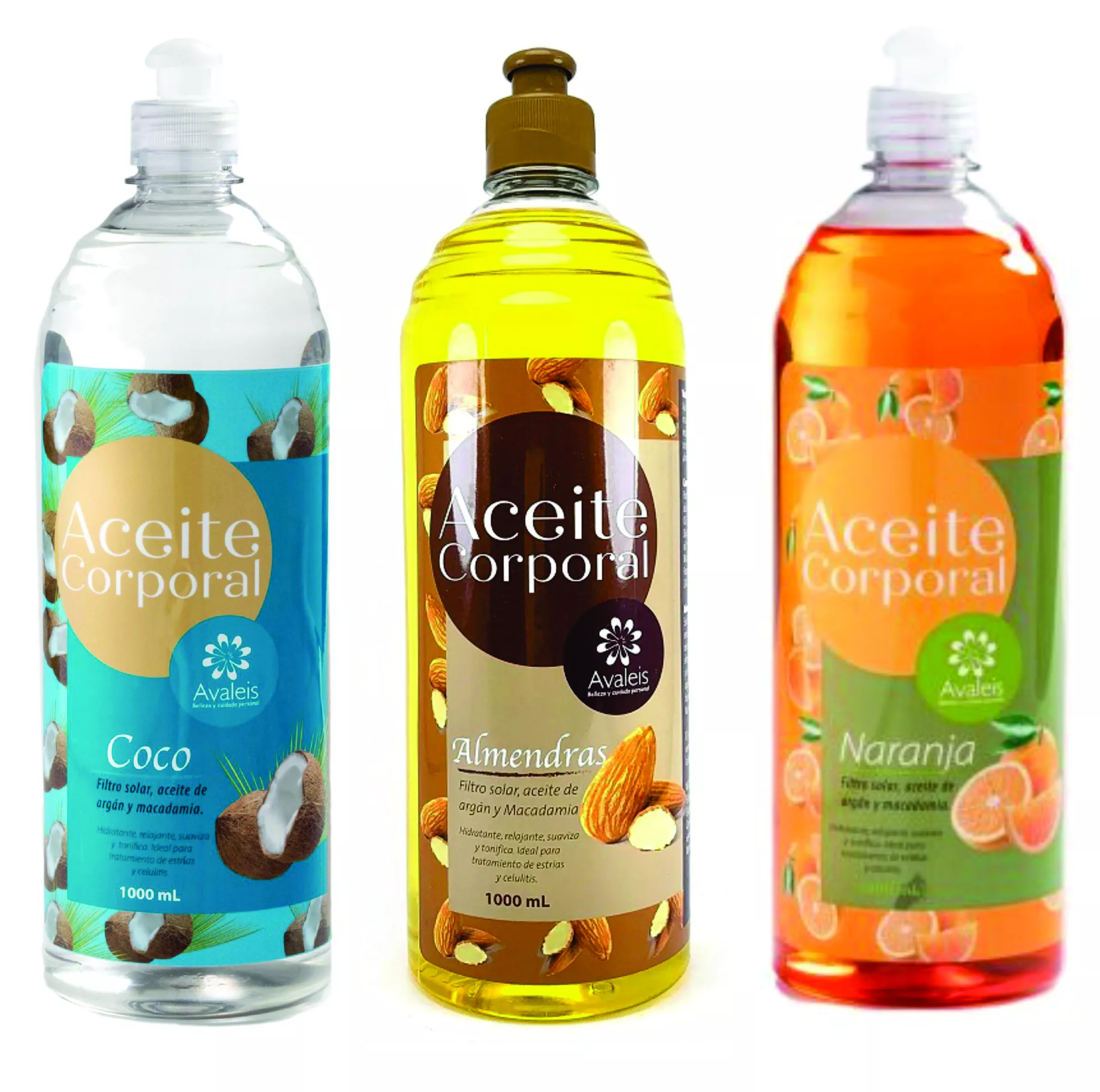 Aceites 1000ml Aceite Corporal Avaleis 1000ml - Imagen 1