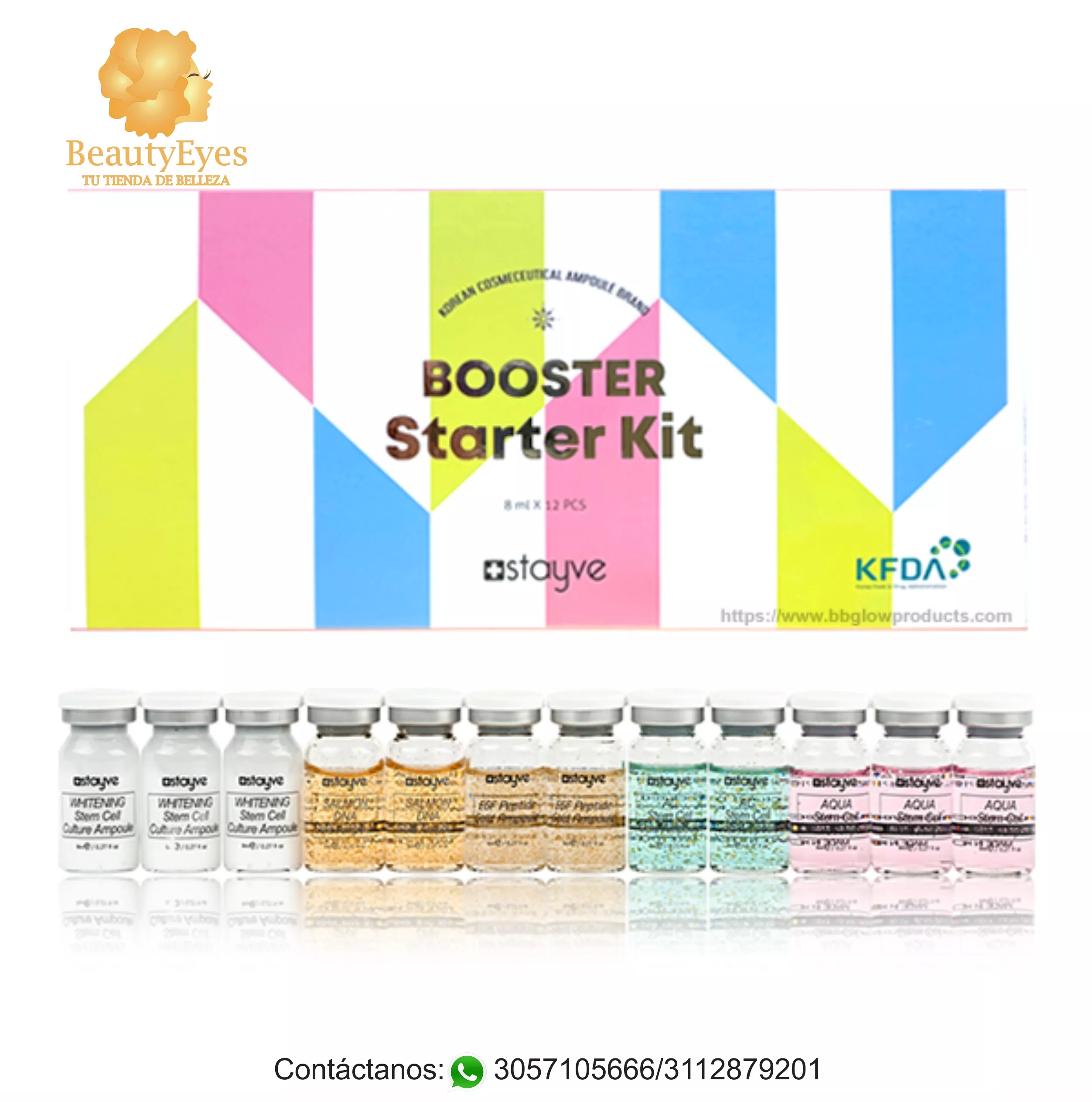 BB GLOW STAYVE BOOTER KIT 1 Kit de Inicio Stayve de Booster / vitaminas / Peptidos - Imagen 1