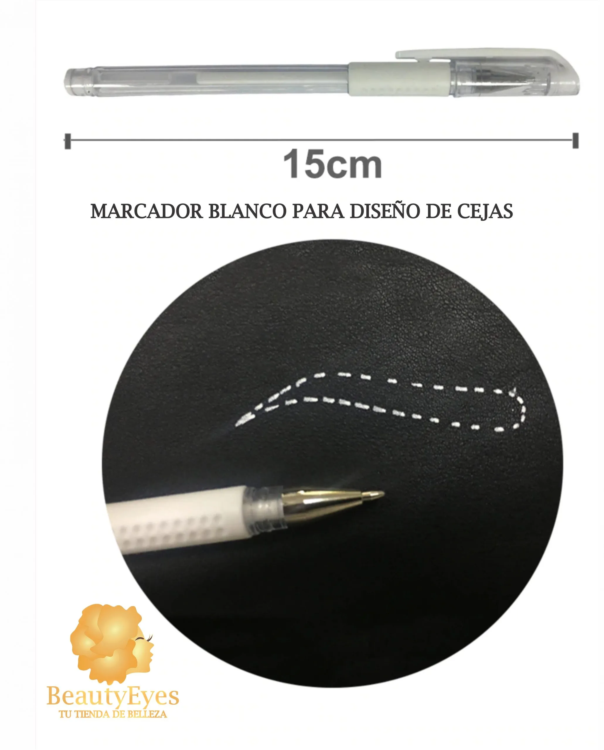 Marcador blanco microblading, esfero, boligrafo - Imagen 7