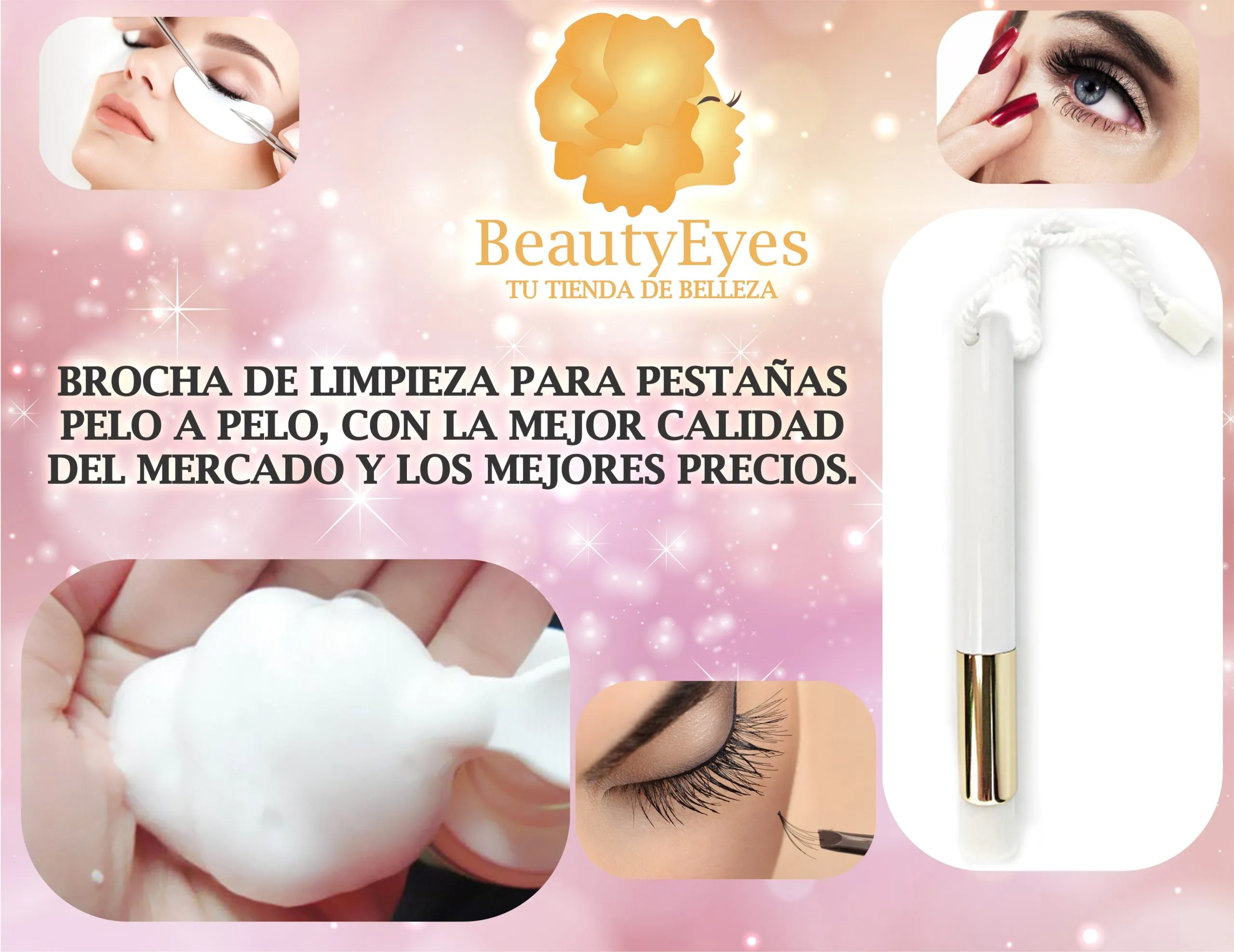 BROCHAS_PESTAÑAS_3 Brocha Para Limpieza Pestañas - Imagen 8