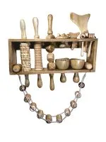 Kit De Maderoterapia Con Caja Organizadora 14 Piezas
