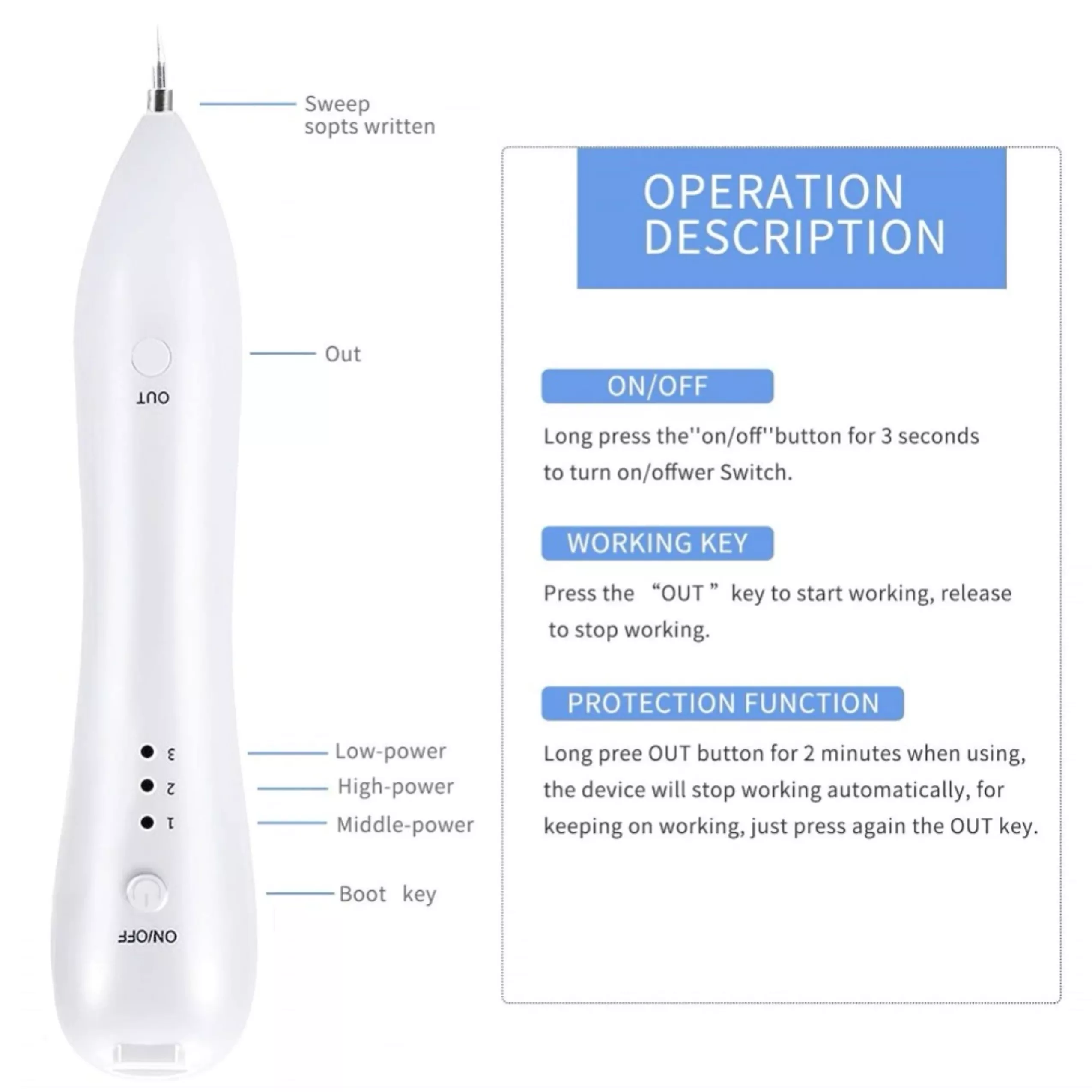 Cauterizador de 3 Niveles Recargable - Imagen 4