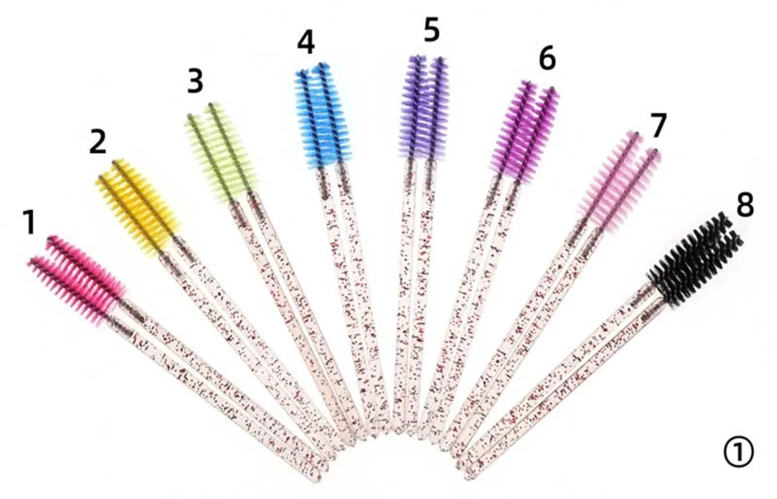 CEPILLOS X50 Cepillo Acrilico Escarchado Pack X 50 Pestañas/cejas - Imagen 1