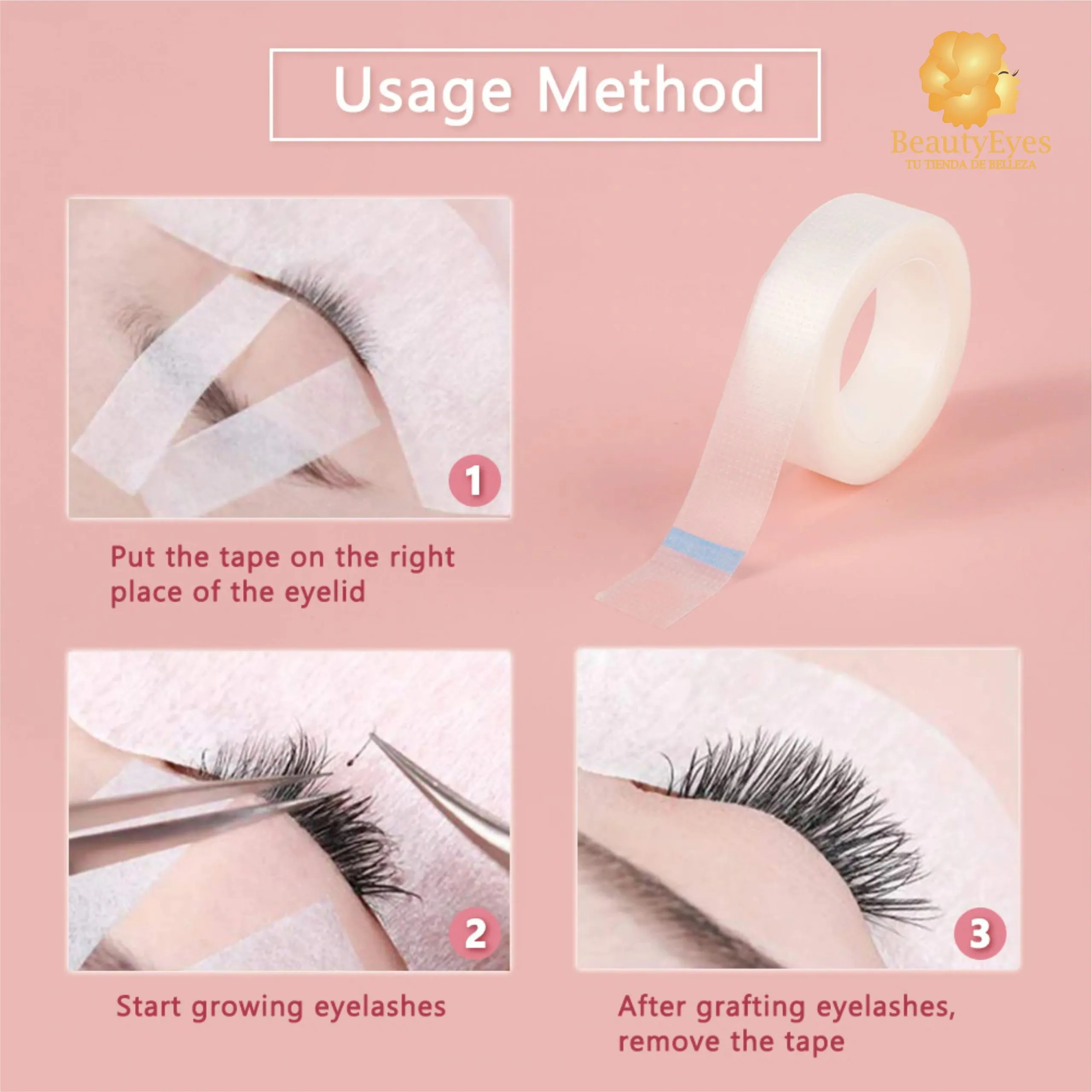 CINTA_MICROPORE_PLASTICA_4 Cinta Transpore, micropore transparente - Imagen 4