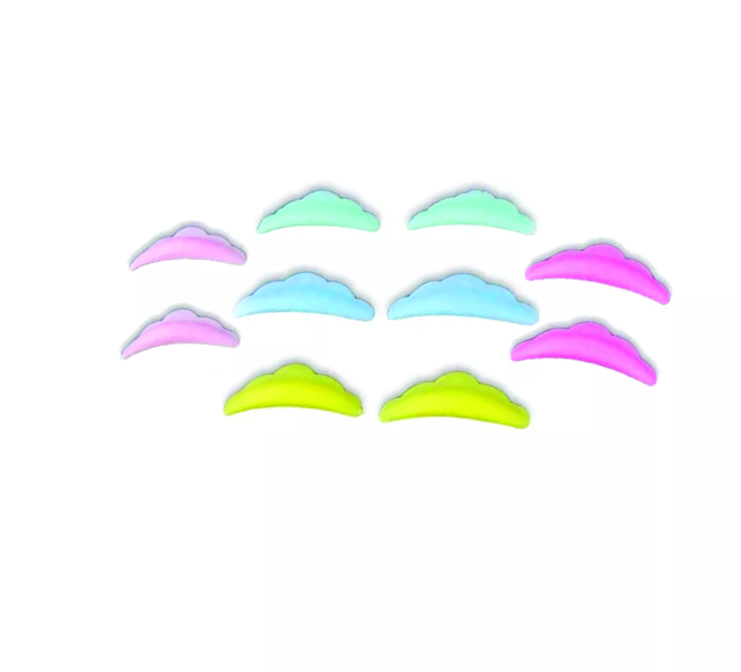 COLORS 10 Rulos Colores Silicona Ondulado Lifting Pestañas - Imagen 2