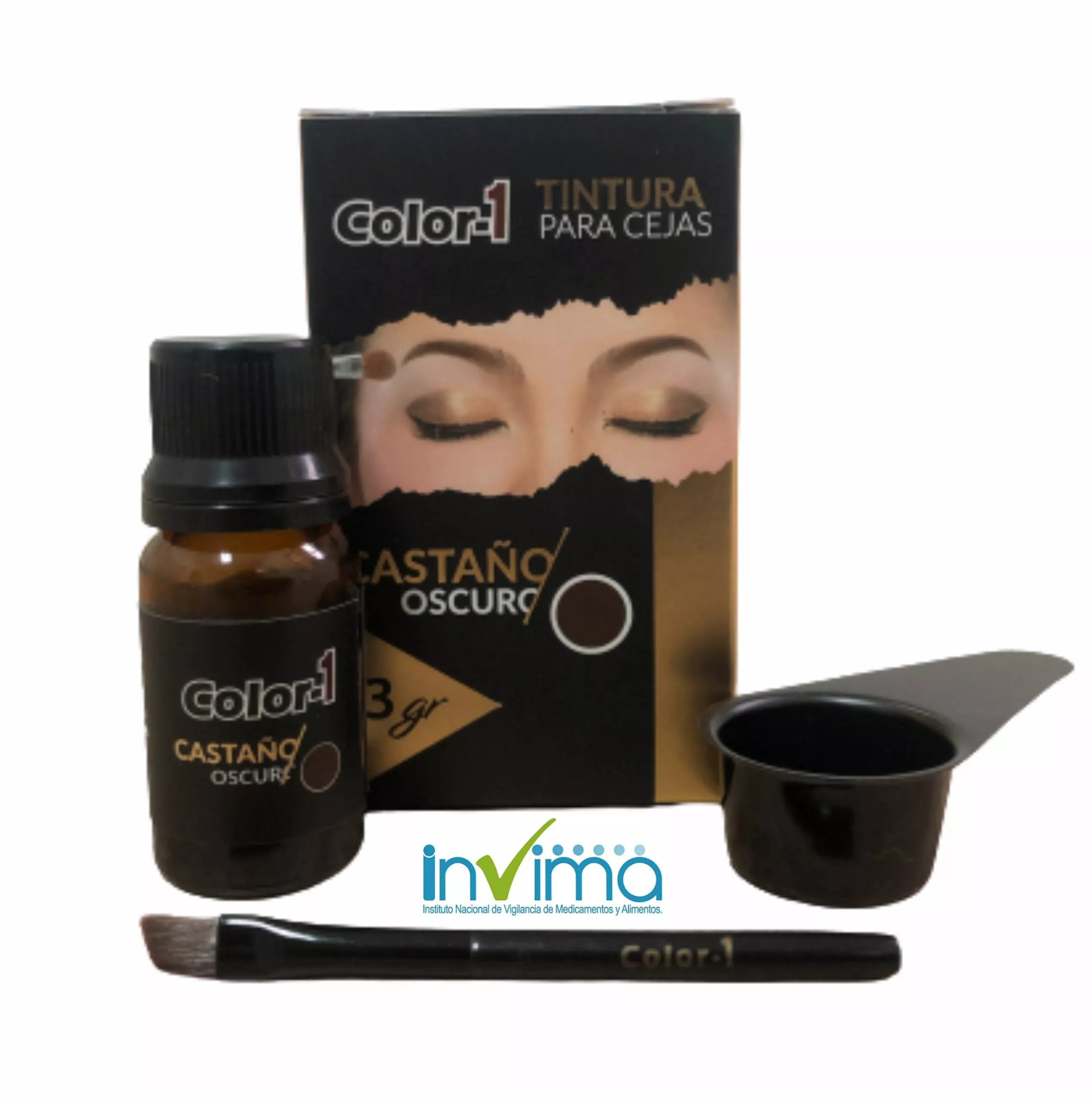 Henna Tinte Cejas Semipermanente color 1 caja 3 gr - Imagen 3