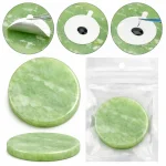 PIEDRA JADE VERDE MANZANA PEGANTE PESTAÑAS UND - Imagen 2