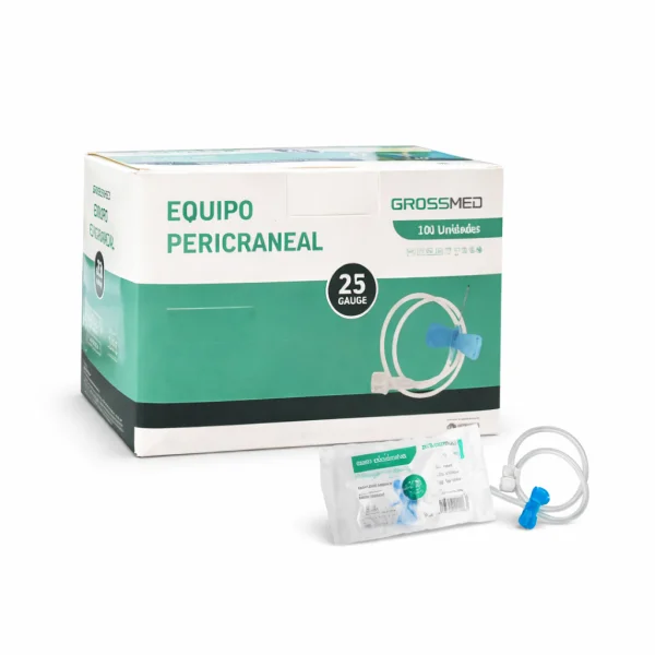 EQUIPO PERICRANEAL 21G X 3/4 L. LOCK CAJAX100 UND