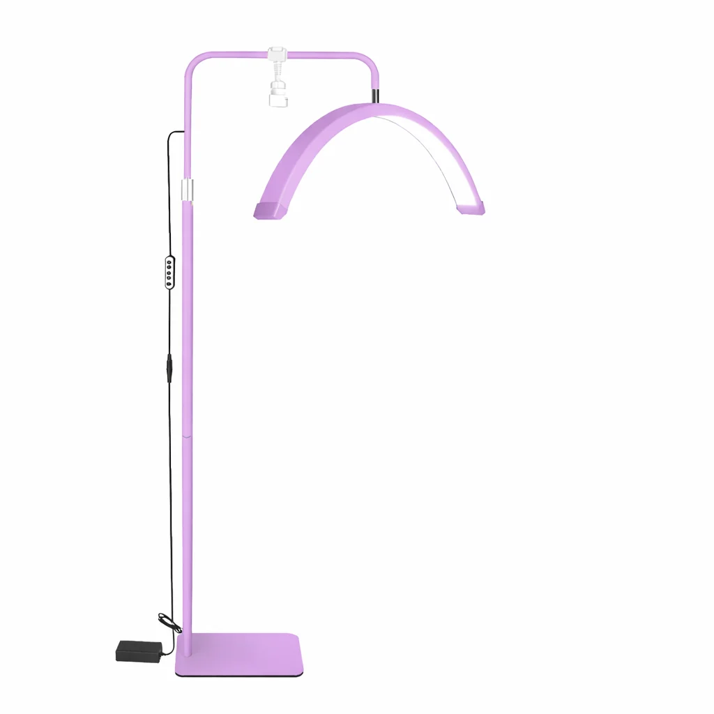 LAMPARA MEDIA LUNA LED PEDESTAL HD-M6X - Imagen 4