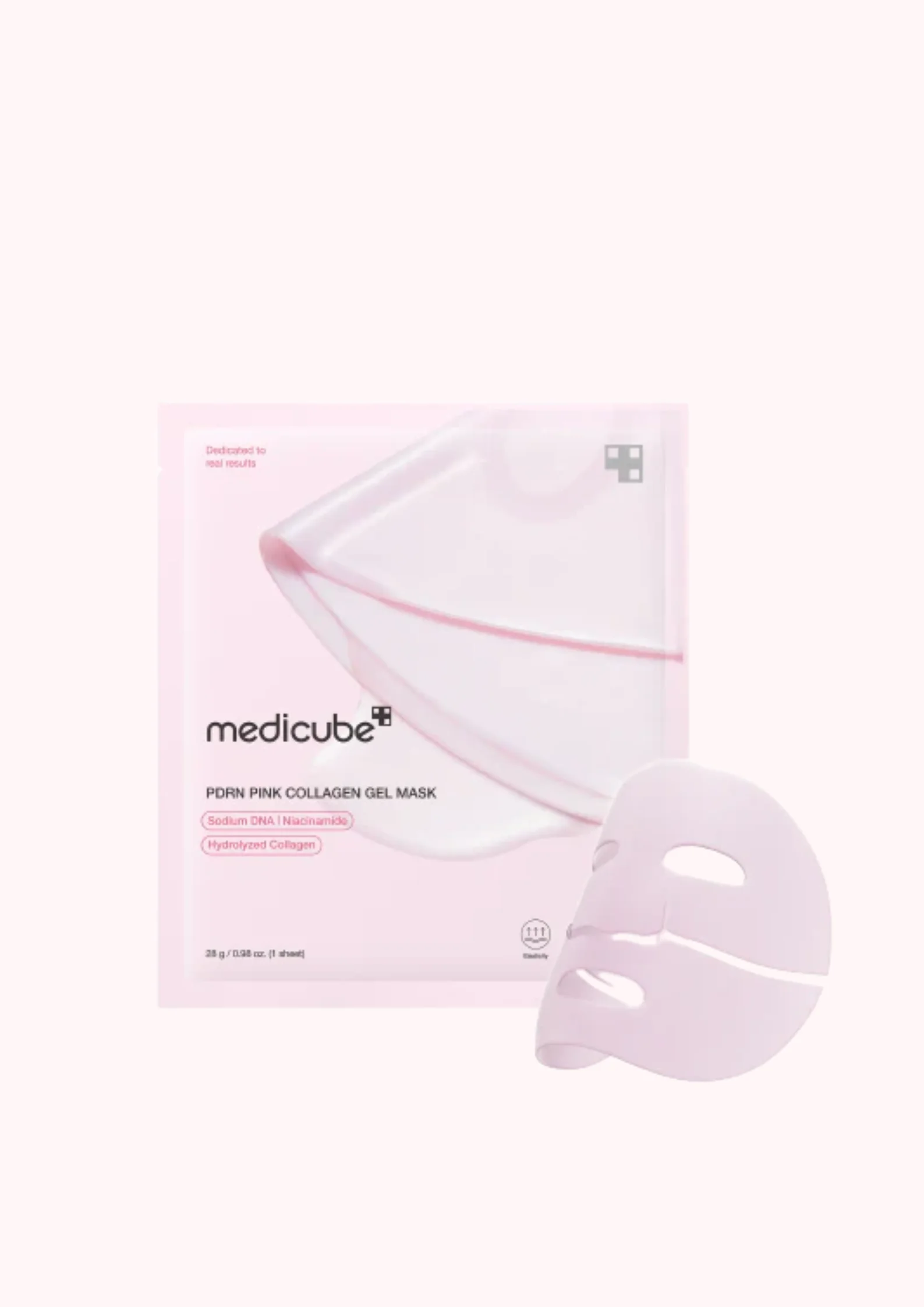 MASCARILLA DE GEL DE COLAGENNO ROSA NICOTINAMIDA - Imagen 1