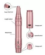Dermografo / Dermapen Tatto Machine + Bateria Bayoneta - Imagen 2