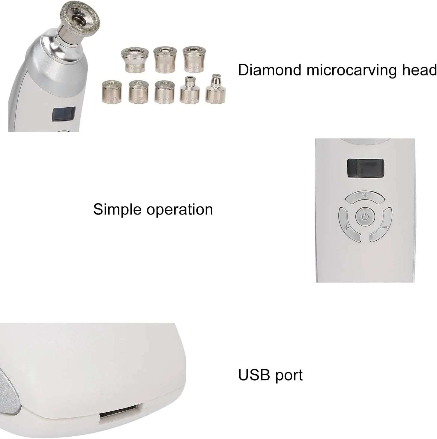 DIAMONG PEELING PORTATIL PROF_5 Dermoabrasion punta diamante XCM-186 - Imagen 5