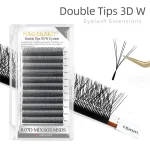 Pestañas Nagaraku Tipo W 3D Doble Punta