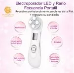 Electroporador Led Radiofrecuencia Portatil Facial Y Cuello - Imagen 2