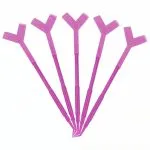 10 Espatulas / cepillos dobles plastica en forma de Y para ondulado de pesta?as permanente - Imagen 2