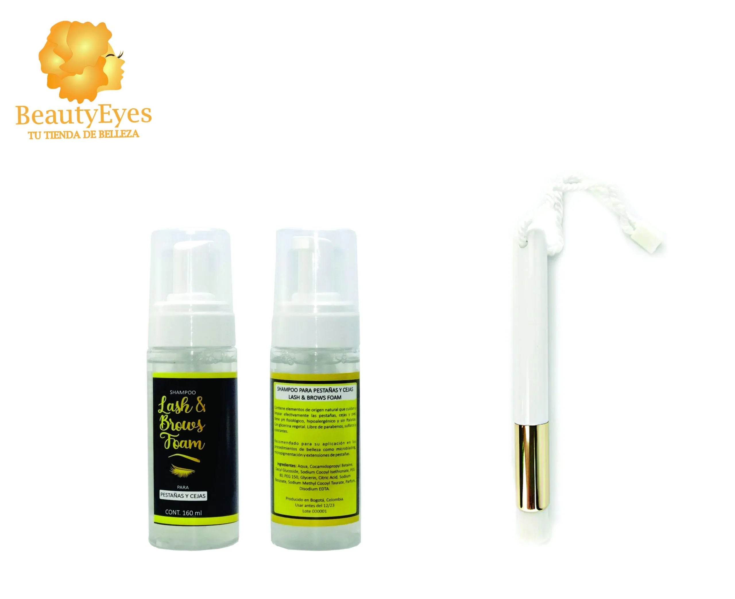 ESPUMA LASH + BROCHA 2 Espuma 50ml Lash + Brocha Limpieza de pesta?as - Imagen 2