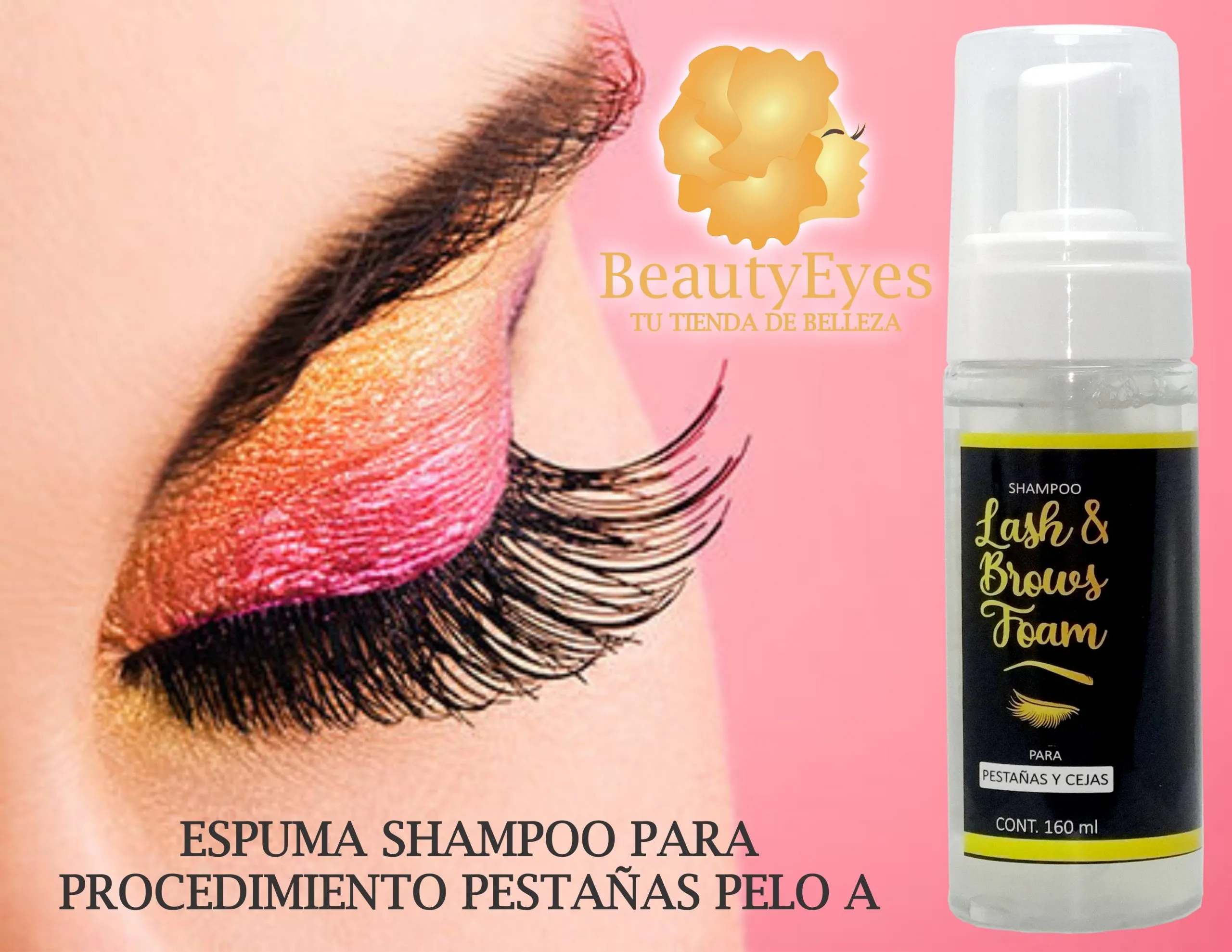 Espuma Limpiadore de Pesta?as y Cejas de 160 ml  Champu Lash and Brows - Imagen 3