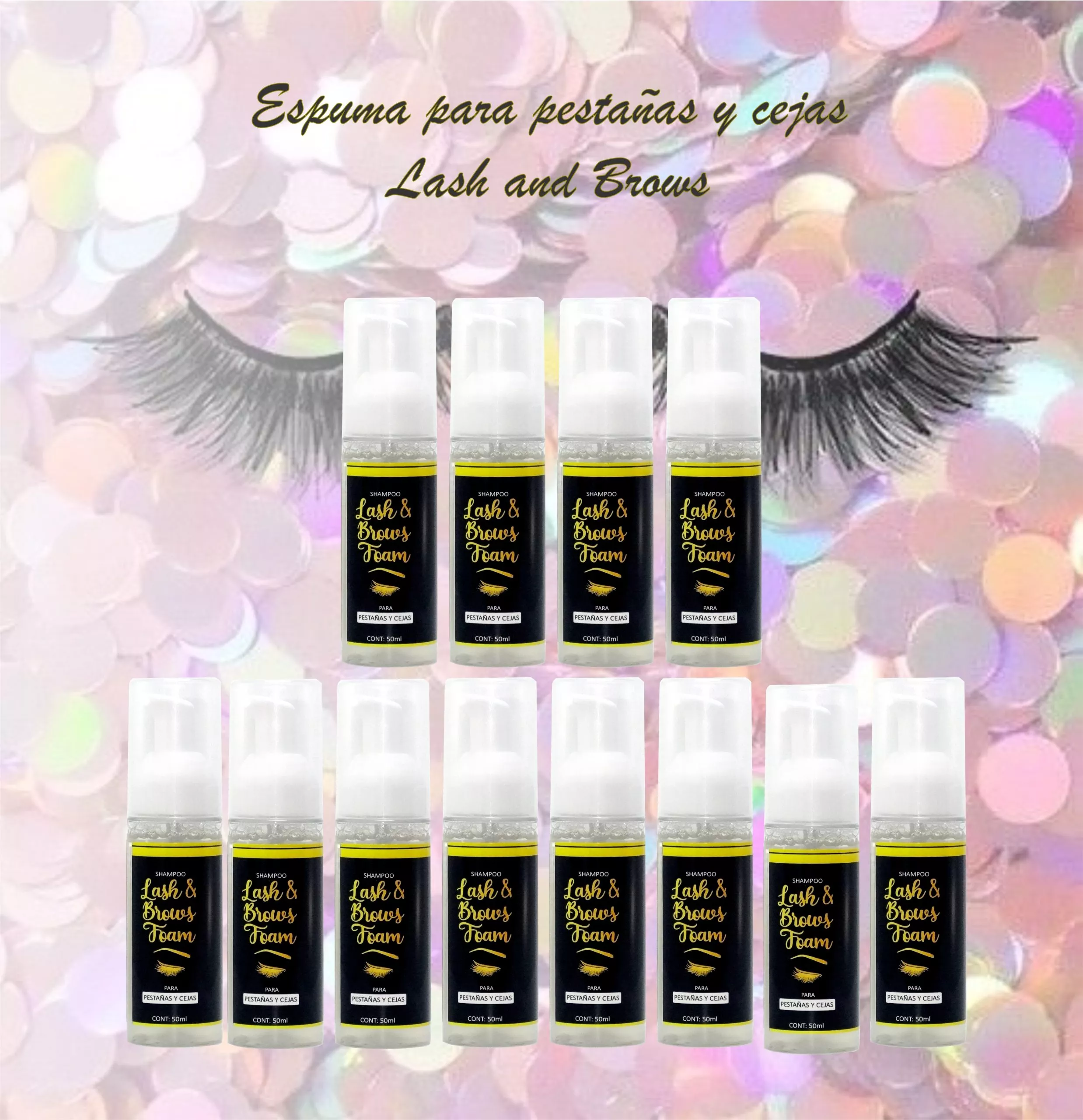 Espuma Limpiadora de Pesta?as y Cejas 50 ml Champu Lash And Brows - Imagen 3