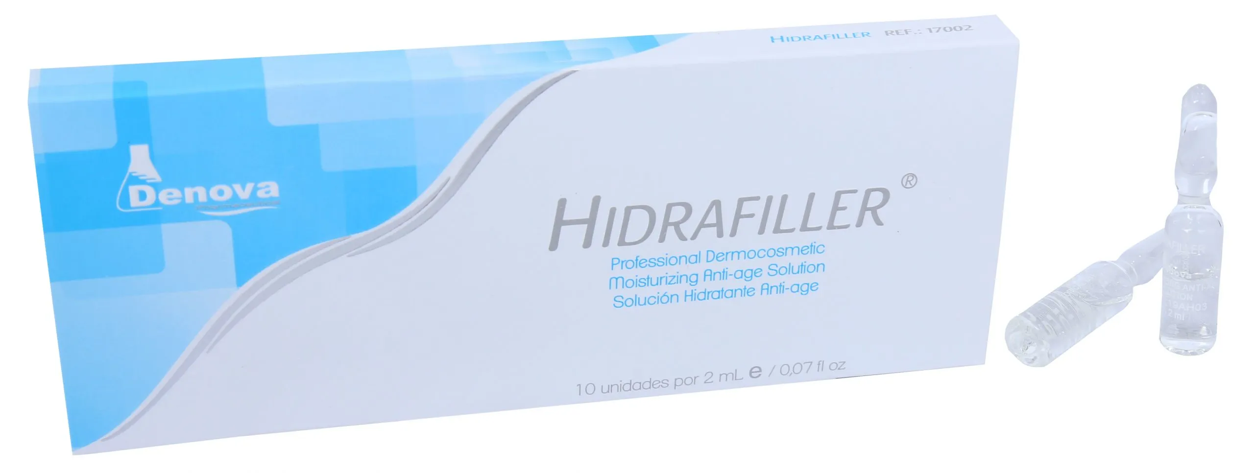HIDRAFILLER_3 Hidrafiller Acido hialuronico 1.2 % Denova x 10 ampollas - Imagen 1