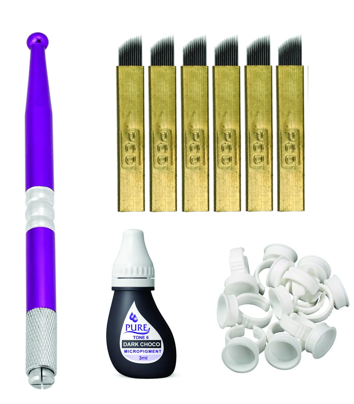 K0016 Kit Basico Microblading Con Pigmento Pure - Imagen 1