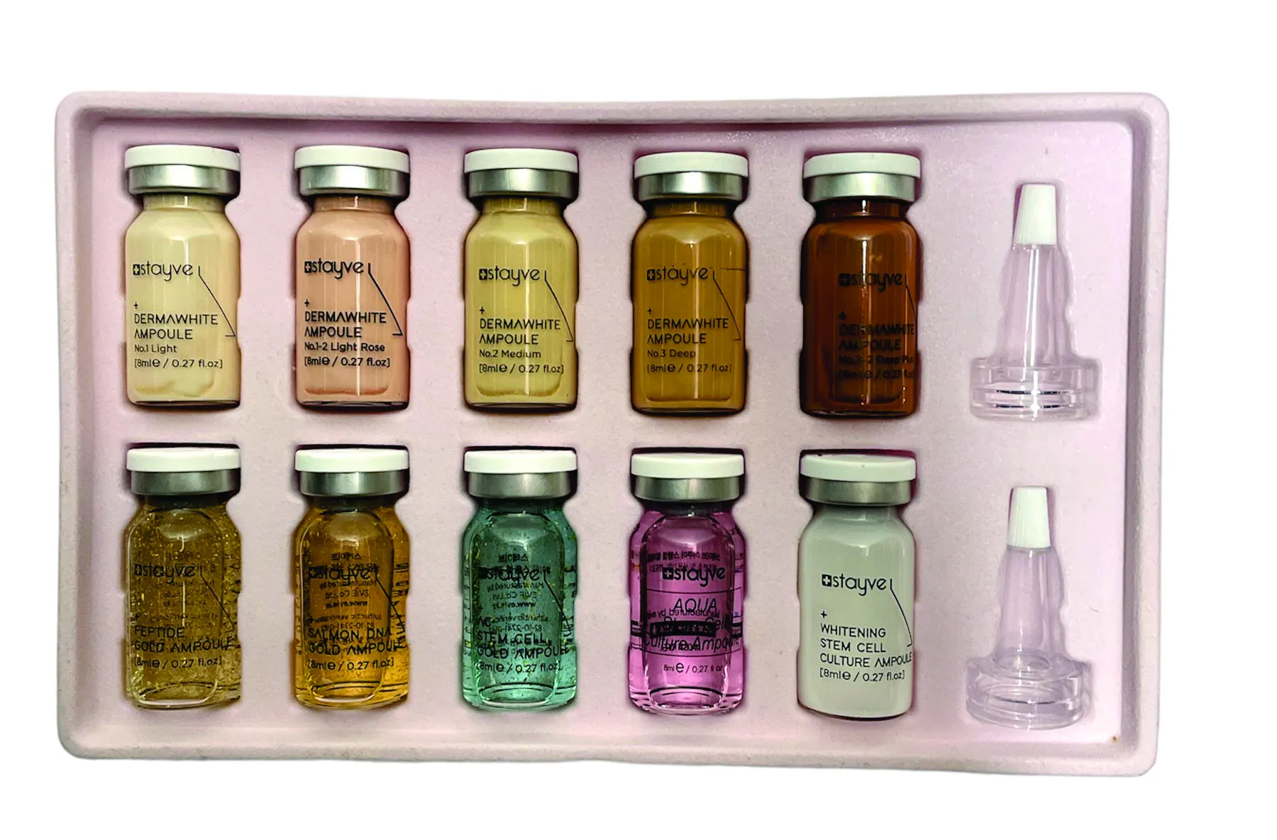 KIT BASES Y SUEROS Kit Peptidos + Bases Stayve Bb Glow 10 Tonos - Imagen 1