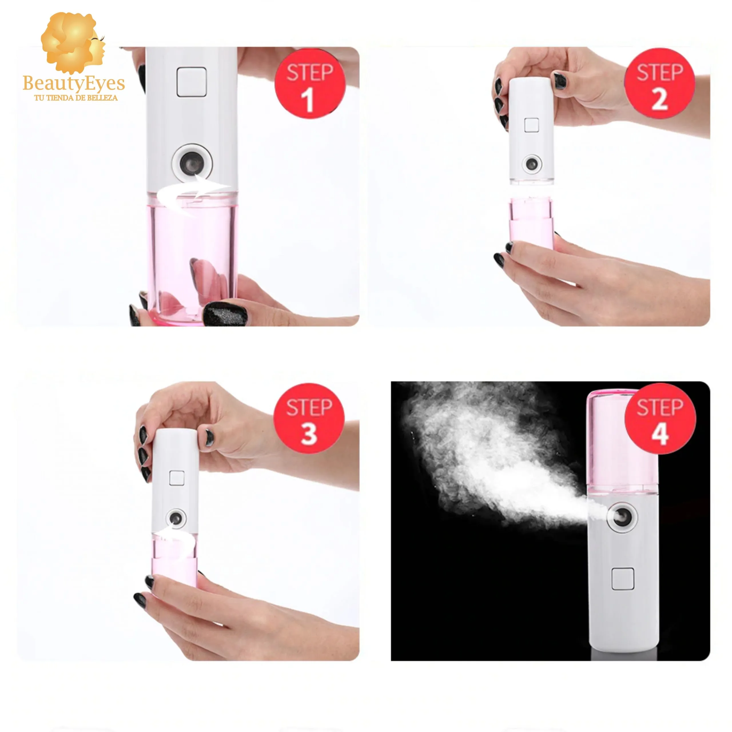 KIT_PEELING_NANOMIST_9 Kit Facial Peeling Ultrasonico + Nano Mist Vaporizador Frio - Imagen 6