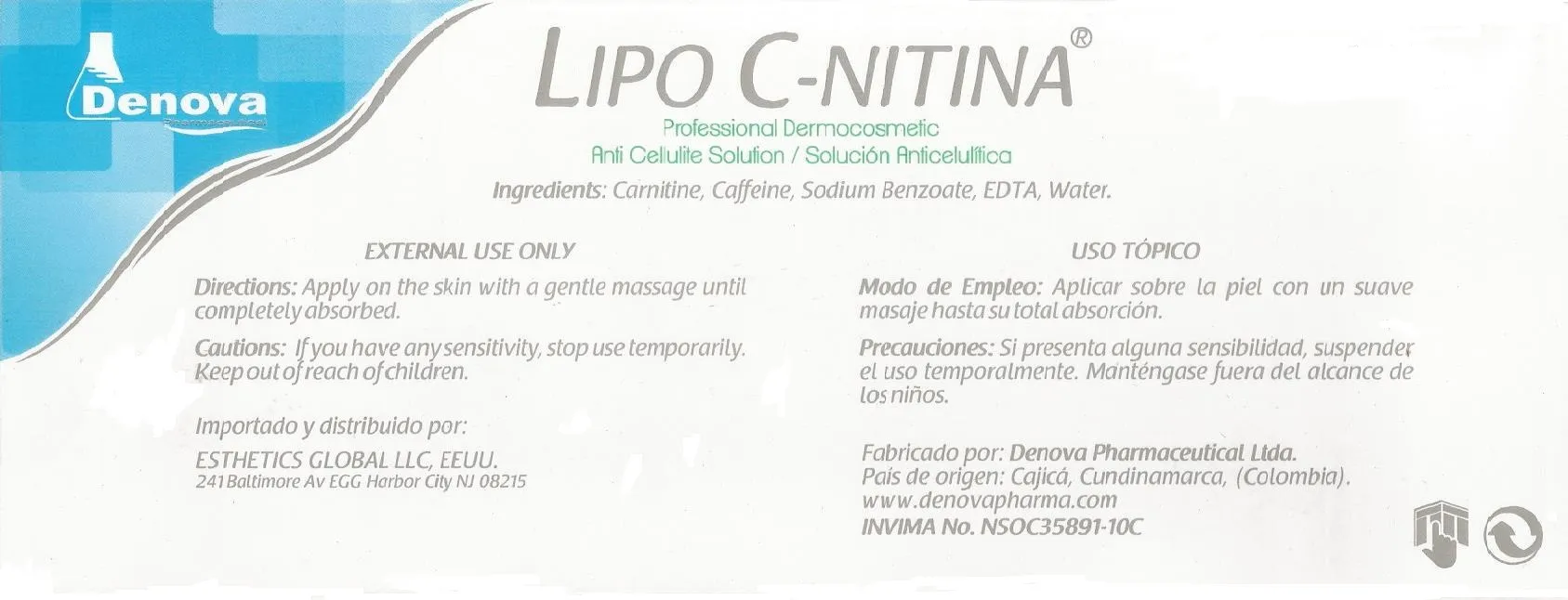 10 Ampolla Lipo C Nitina Denova - 5mL - Imagen 2