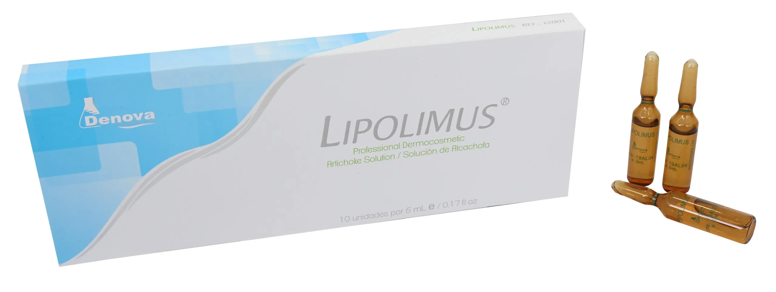 10 Ampolla Lipolimus Ext Alcachofa - 5 mL Denova - Imagen 1
