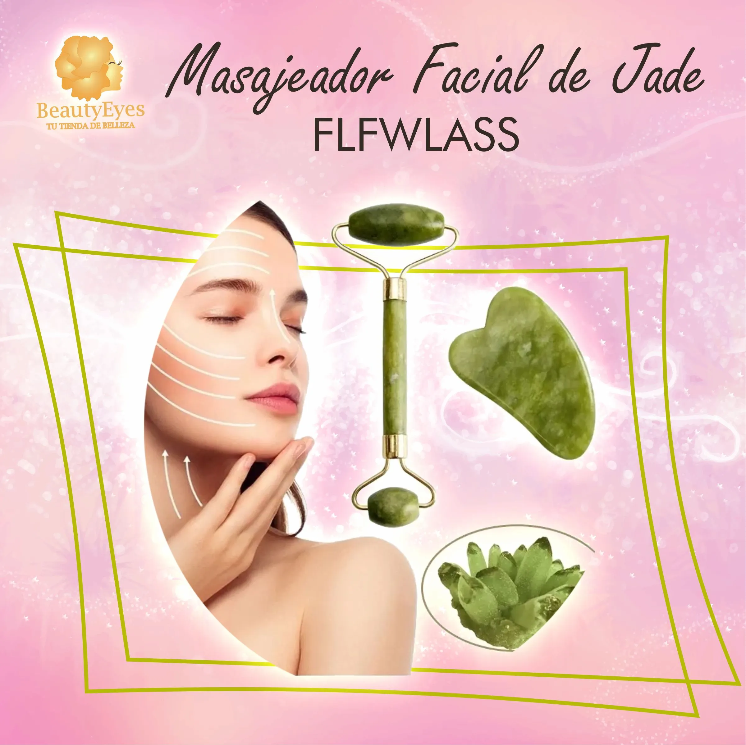 Masajeador Facial Rodillo Jade - Imagen 4