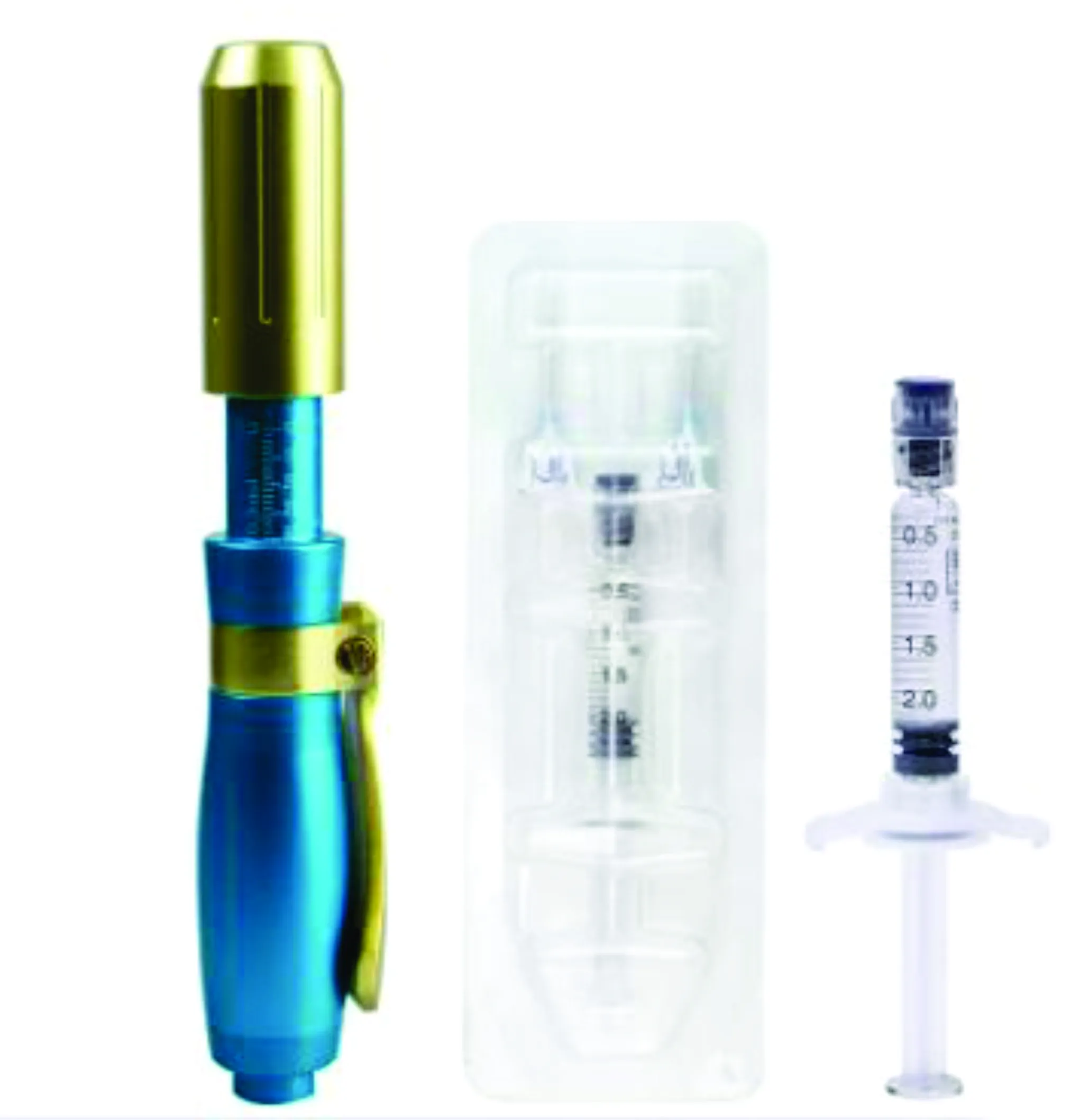 NUEVO Hyaluron Pen doble boquilla / Boligrafo de acido hialuronico 2 en 1 de 0,3 ml y 0,5 ml - Imagen 2