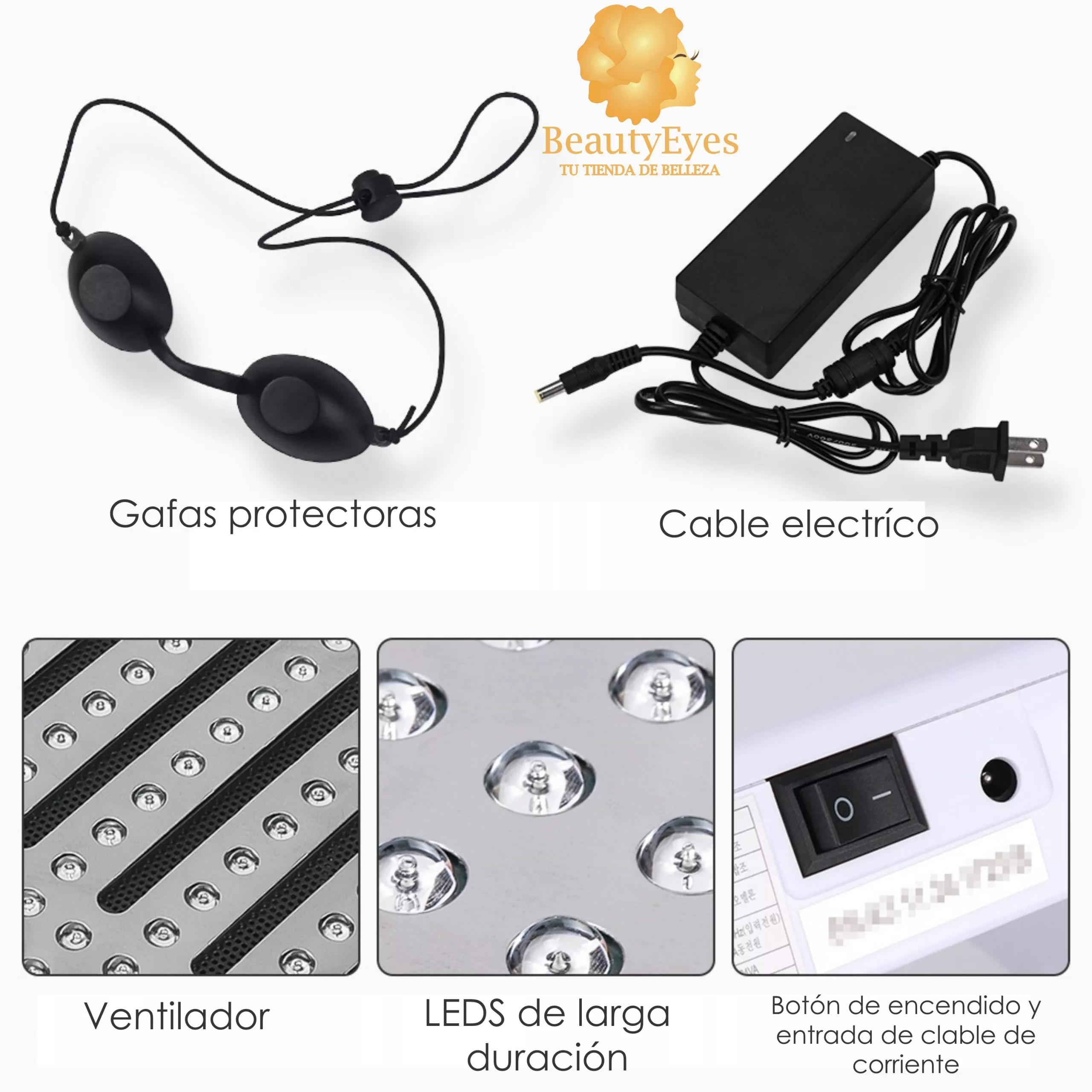 Lampara Led Fotones De 7 Colores Faciales, Bb-glow Antiedad - Imagen 6