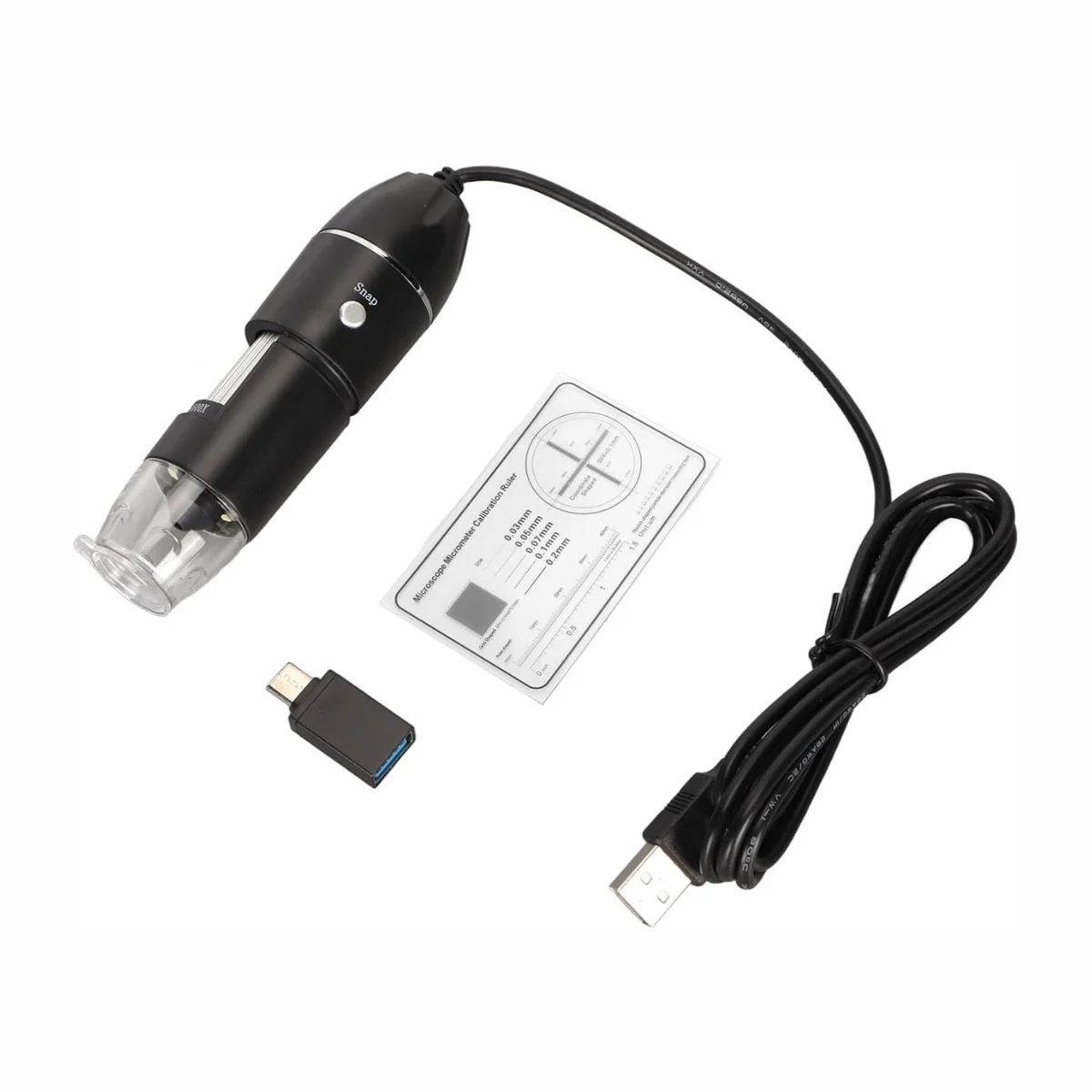 Microscopio Usb Digital+Luz Led Portatil - Imagen 3