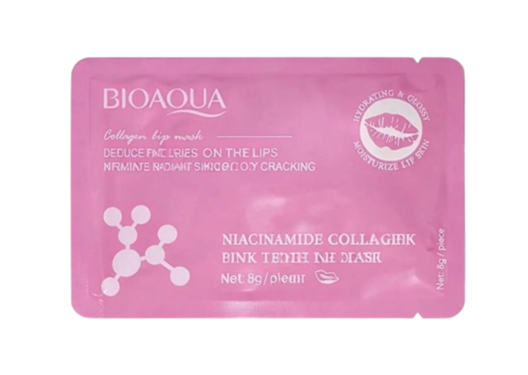 P0647 PARCHE COLAGENO DE LABIOS NICOTINAMIDA BIOAQUA - Imagen 1
